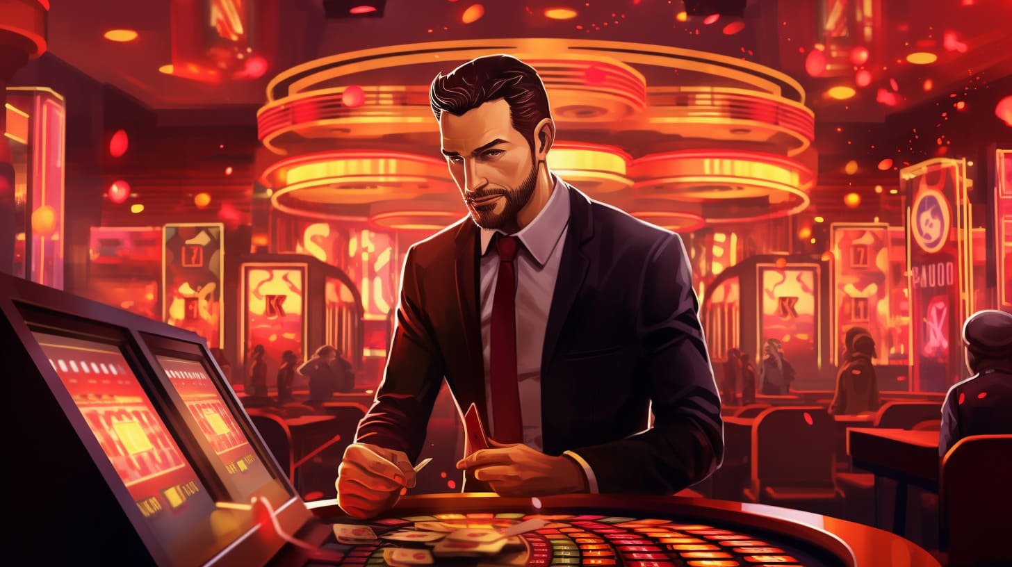 Antarmuka permainan live dealer maruzensky dengan studio multi-kamera
